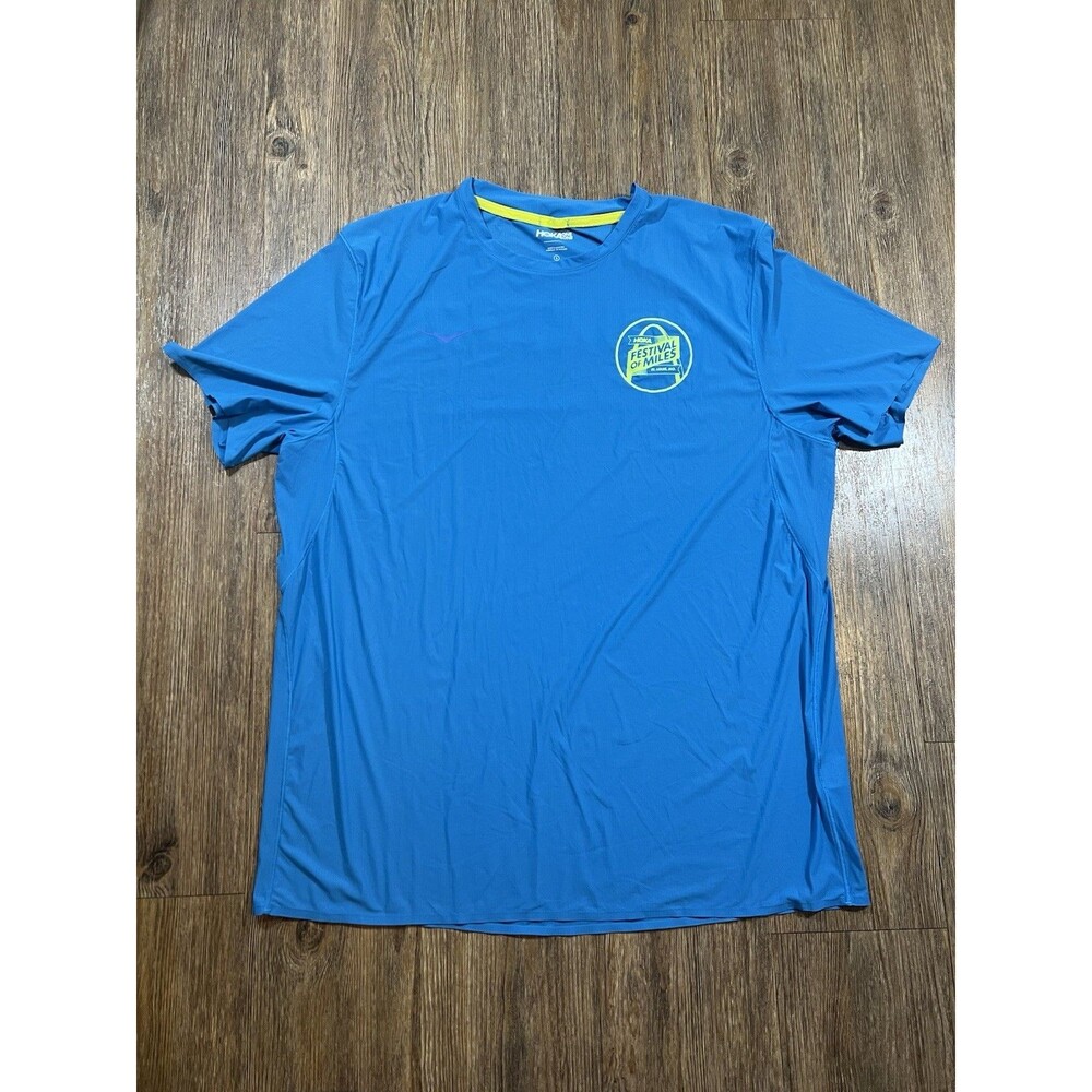 Hoka One One Airolite Run Blue Performance T-Shirt Men’s Large